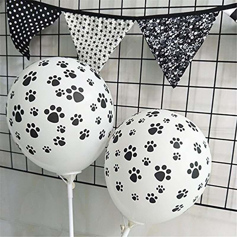 Paw Print Latex Balloons 12PCS