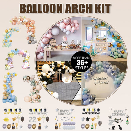 Macaron Balloon Arch Kit Party Decor Various styles