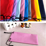 5PCS Cleaning Clothes Sunglasses Pouch Glasses Case Soft Eyeglasses Bag Random