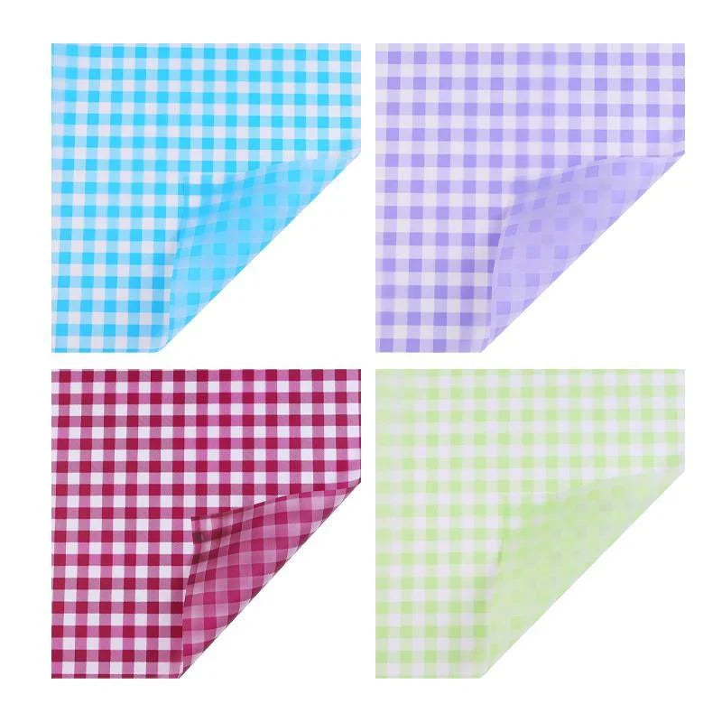 Plaid Wrapping Paper Durable Fog Paper Floral Gift 100PCS – Discount ...