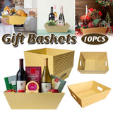 High-Quality Cardboard Elegant Paper Basket for Gift Packaging 10pcs