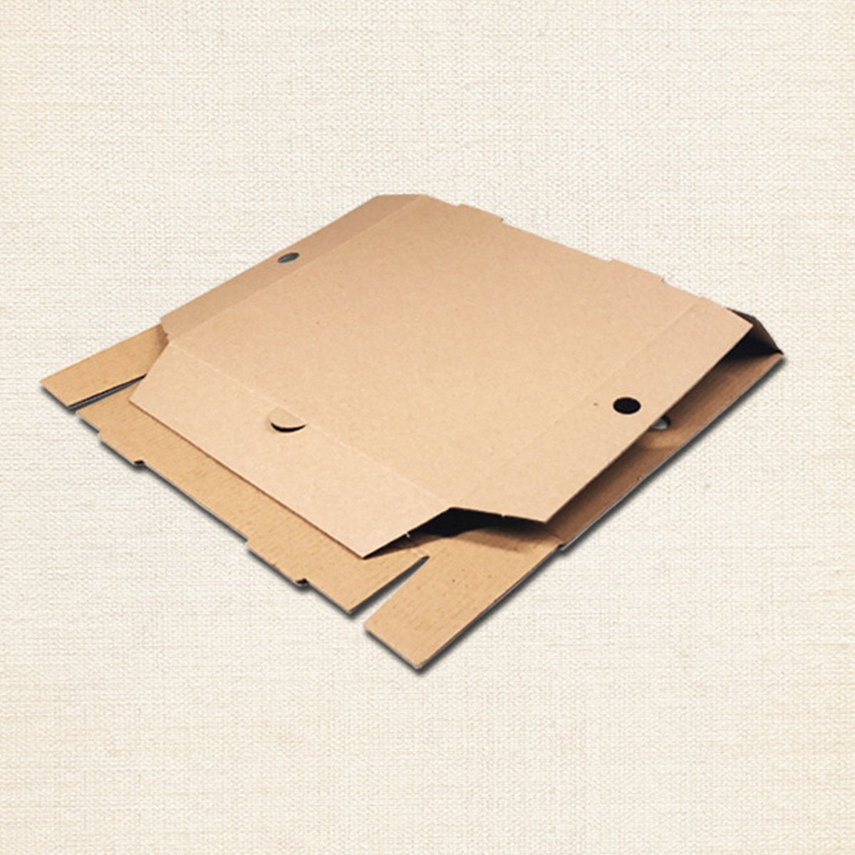 Kraft Pizza Boxes Corrugated Cardboard Durable Eco-Friendly 25PCS