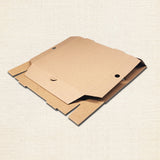 Kraft Pizza Boxes Corrugated Cardboard Durable Eco-Friendly 25PCS