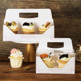 10PCS Clear Cupcake Box Portable Holder Muffin Egg Tart Cake Baking Packaging