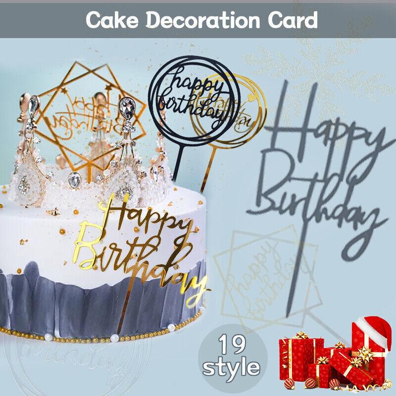 Cake Topper Card Party Decor Supply 1PC