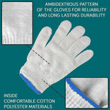 White Safety Work Glove 5/10/20PCS