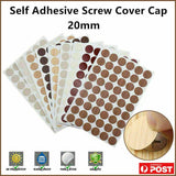 Self Adhesive Decorative Screw Cover Caps Holes Cams Furniture Kitchen