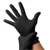 50Pairs Black Nitrile Gloves for Hairdresser Mechanic Chemical Safe Latex Free