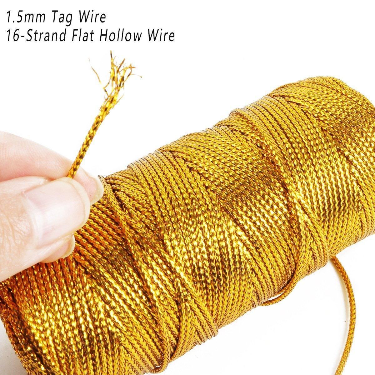 Wire Ribbon Shoppee Metallic Wire Ribbons for Gift Wrapping and Crafts 100m Rolls ...
