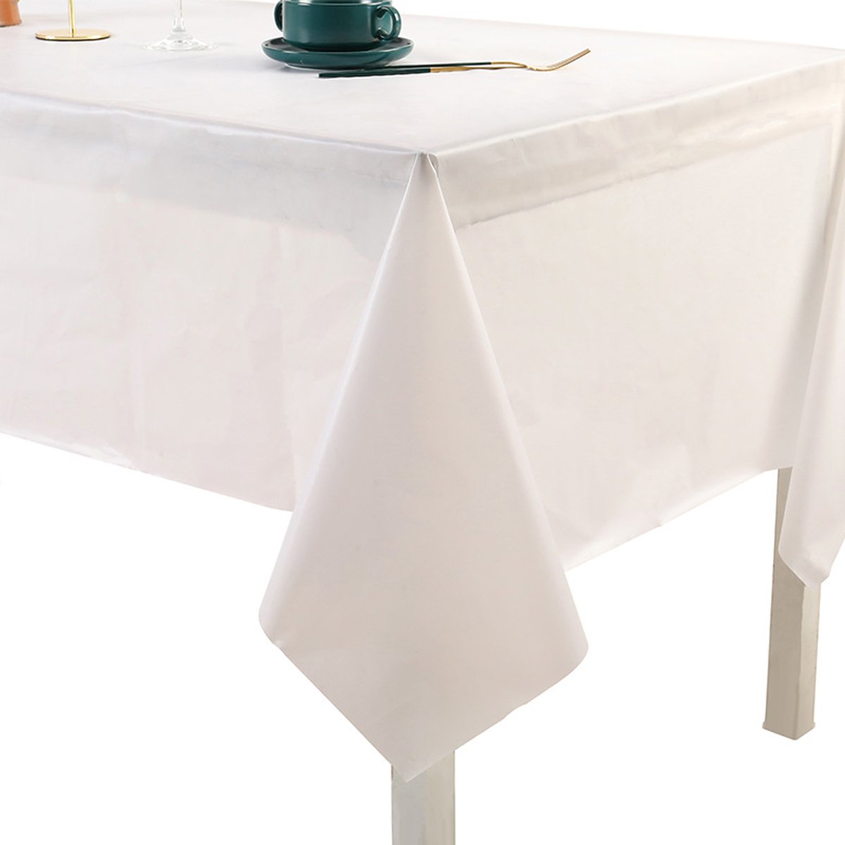 Disposable Thickened Solid Color Party Tablecloth 6PCS