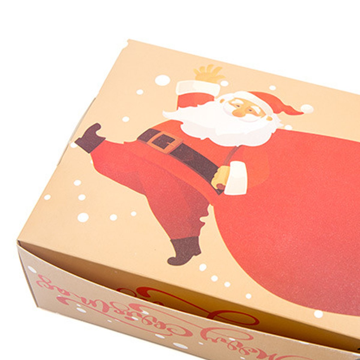 Food-Grade Cardboard Christmas Candy Boxes with Window for Holiday Treats 12 pcs