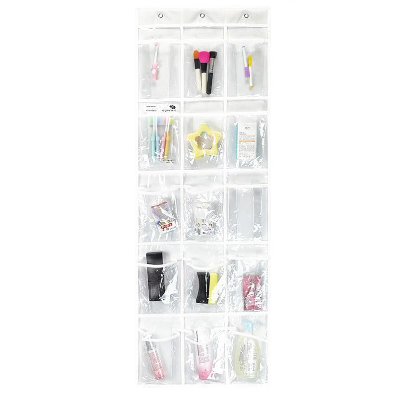 15 Pockets Waterproof Hanging Over the Door Organizer For Accessories Storage