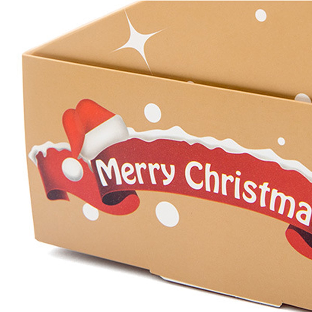 Food-Grade Cardboard Christmas Candy Boxes with Window for Holiday Treats 12 pcs