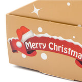 Food-Grade Cardboard Christmas Candy Boxes with Window for Holiday Treats 12 pcs