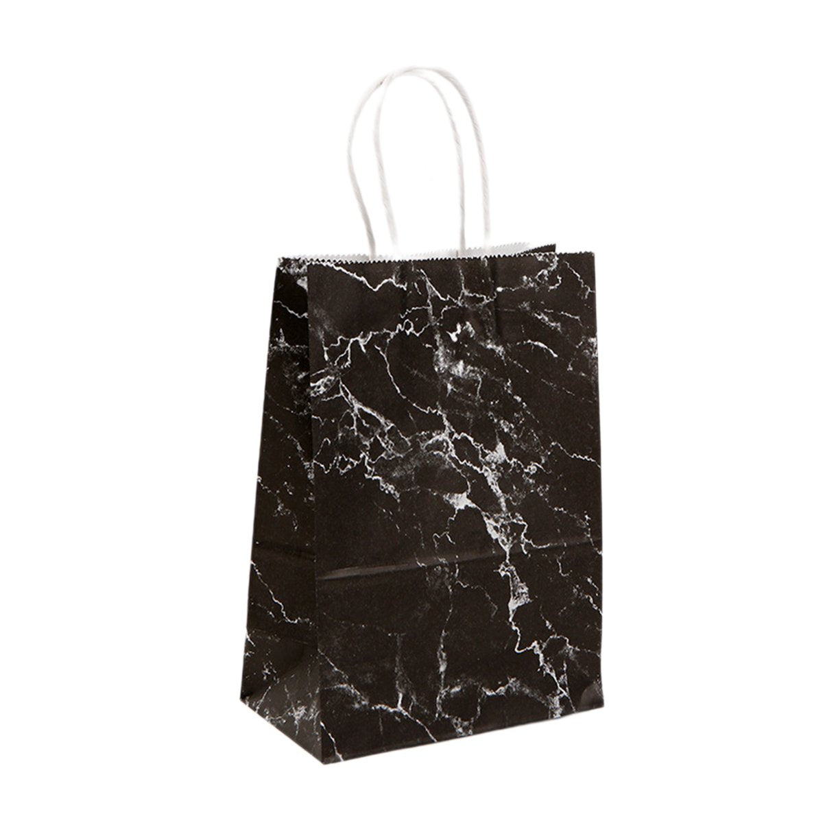 25PCS Marble Series Shopping Paper Bag Luxury Handbag Party Favor Gift Bags