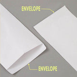 White Envelopes 120GSM Durable Peel-and-Seal Invitations Cards Letters 50PCS