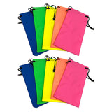 5PCS Cleaning Clothes Sunglasses Pouch Glasses Case Soft Eyeglasses Bag Random