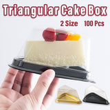 Triangle Cake Box Gold 100PCS