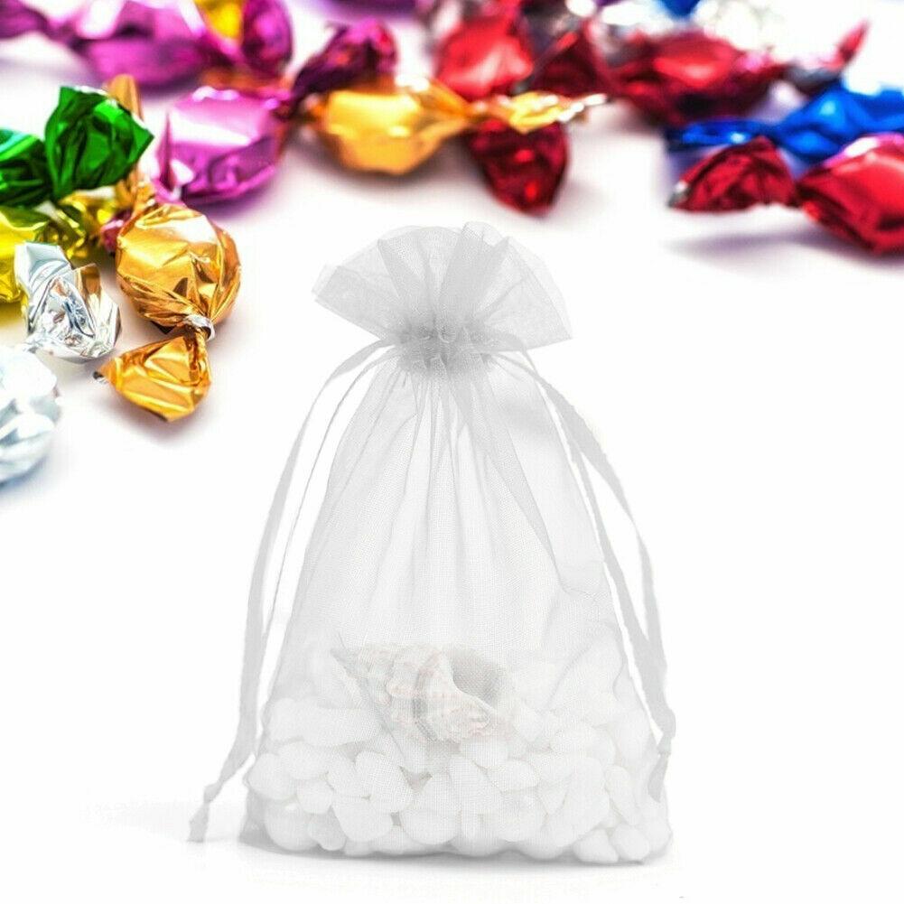 Organza Drawstring Bags 50-100PCS 14Colours 4Sizes