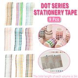 Dot Series And Paper Tape 9PCS