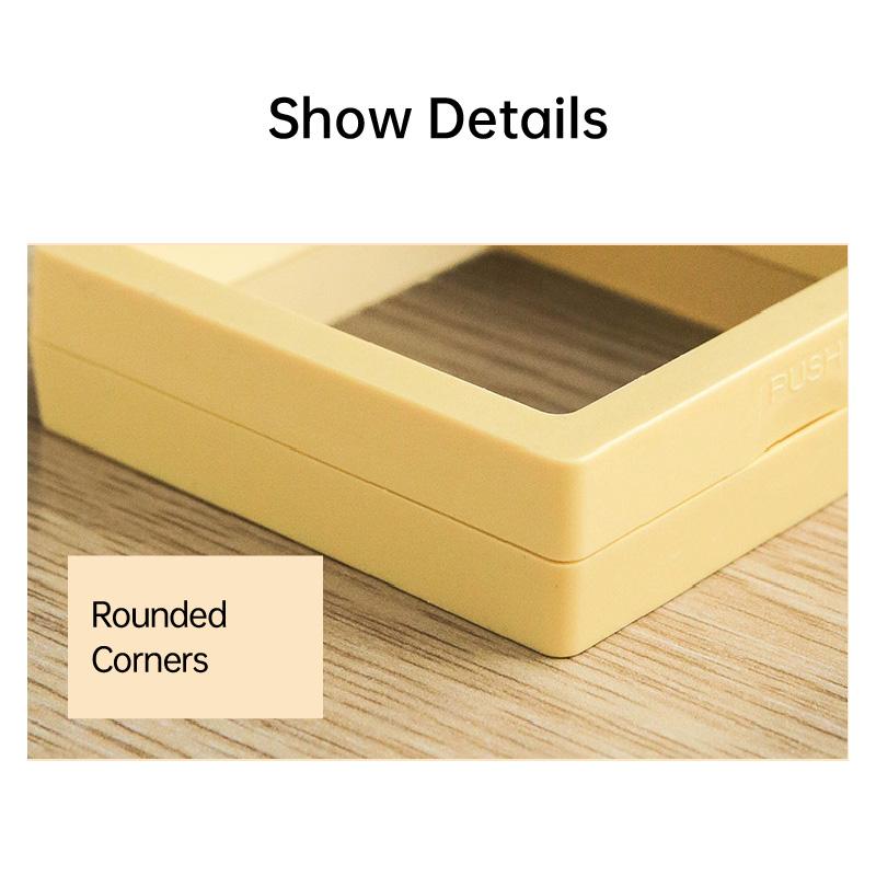 Jewelry Storage Boxes Plastic with PE Film Elegant Display 10pcs