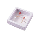 Jewelry Storage Boxes Plastic with PE Film Elegant Display 10pcs