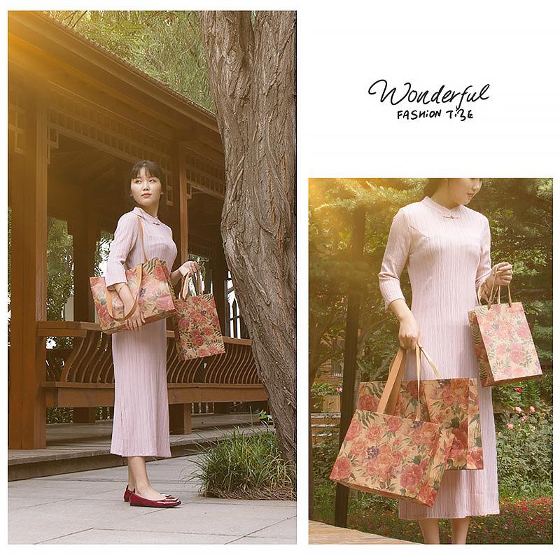 High-quality Kraft Vintage Paper Bags with Handles for Gifts 10pcs