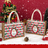 Christmas Santa Claus Gift Bag Holiday Packaging Apple Handbag Cloth Bag