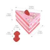 Add a touch of sweetness to your next celebration with these adorable triangular cake-shaped candy boxes.