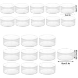 Transparent Plastic Round Box 10PCS