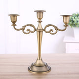 Ornament Candlestick Three Golden Candlestick 1PC