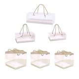 Transparent Plastic Cake Roll Packing Boxes 25pcs