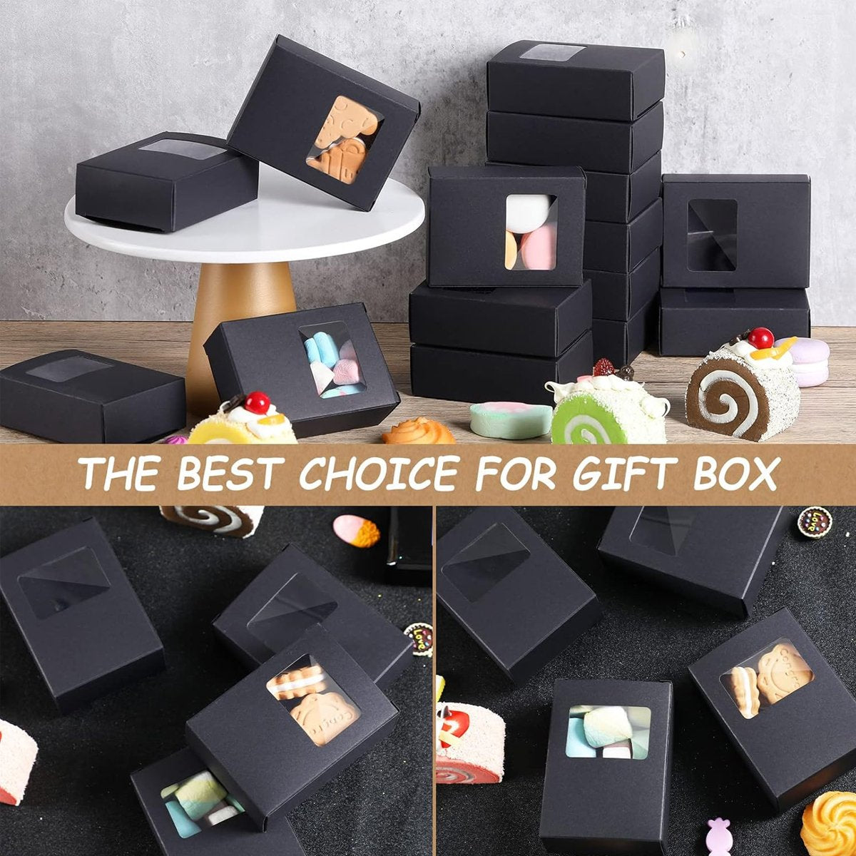 These versatile packaging boxes are perfect for adding an elegant touch to any gift or homemade treat