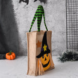 4pcs Halloween Gift Tote Bags Reusable Decorative Trick or Treat Candy Bags