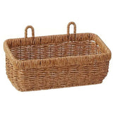 Wall-Mounted Rattan Style Storage Basket 1PC Large Size