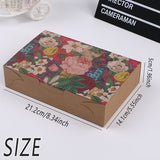 25PCS Kraft Paper Moon Cake Cookie Hand Packaging Box