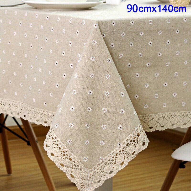 Rectangle Tablecloth Cover Dining Table Cloth Lace 1PCS