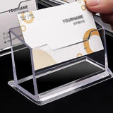 Clear Desktop Business Card Holder 10PCS