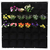 36 Pocket Planter Outdoor Vertical Garden Wall Planting Hanging Bag for Herbs