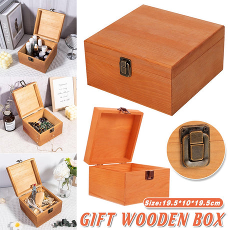 Pine Wooden Gift Box 1PC