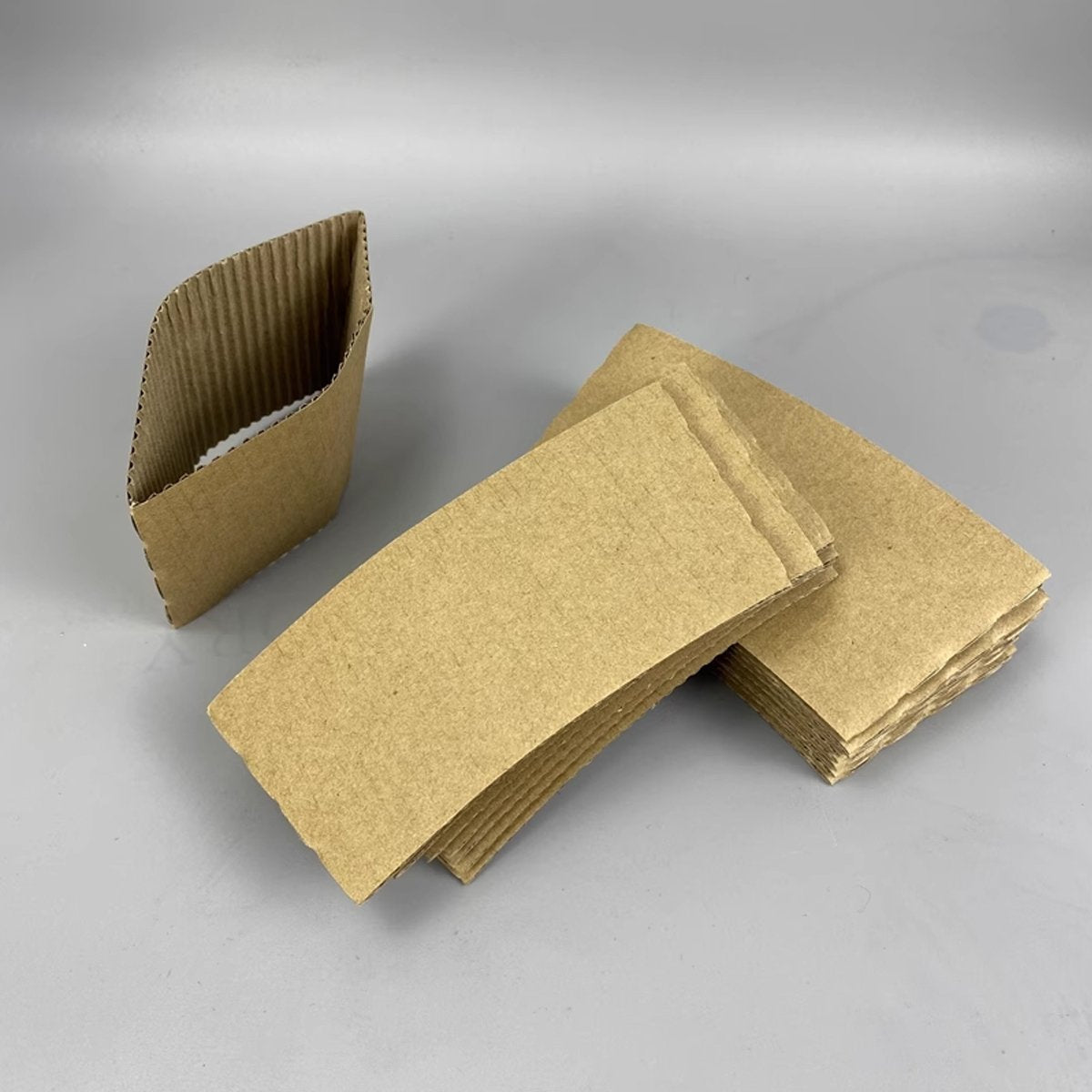 Disposable Kraft Paper Coffee Cup Sleeves 200PCS