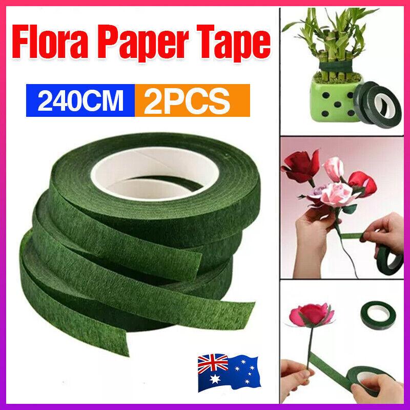 2PCS Wedding Florist Craft Stem Wrap Floral Paper Tape Lenght 240CM