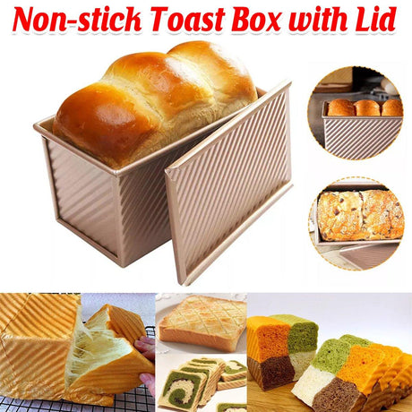 Golden Toast Bread Box 1PC