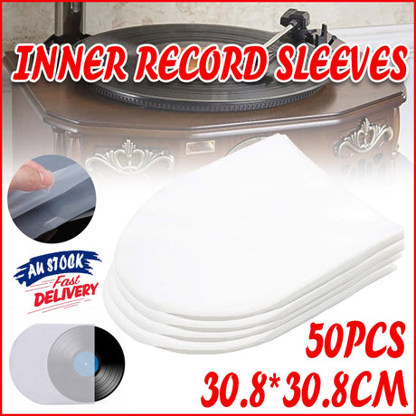 12" Plastic Vinyl CD Sleeves Record 50PCS