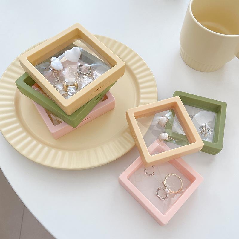 Jewelry Storage Boxes Plastic with PE Film Elegant Display 10pcs