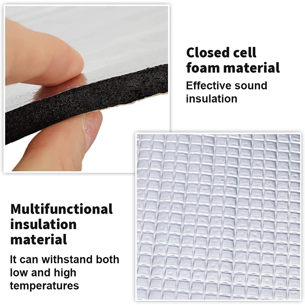 Self-Adhesive Aluminum Foil Insulation Board 1Roll