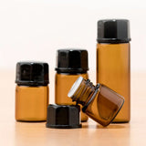 Amber Glass Bottle Essential Oils 5PCS