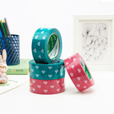 Packing Tape with Heart Print BOPP Strong Adhesive 5 Rolls