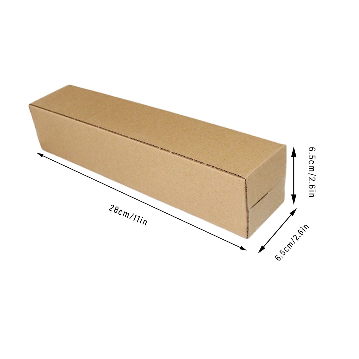 Long Carton Paper Box Brown 50PCS Small Size