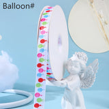 Polyester Happy Birthday Ribbon for Decorations 2CM*100Yard